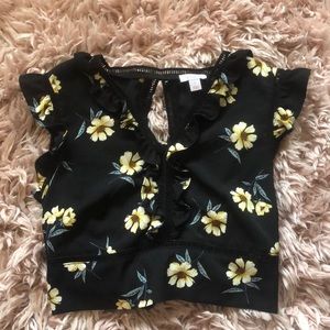 OPEN BACK CROP TOP